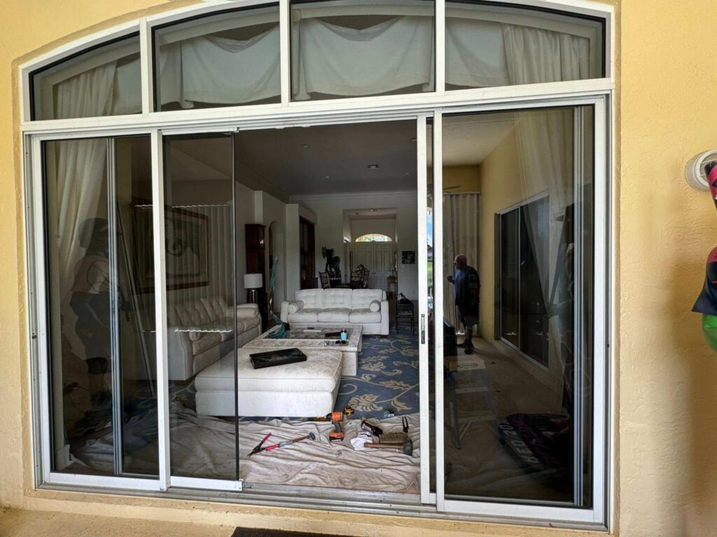sliding glass door installation in Cape Coral Florida